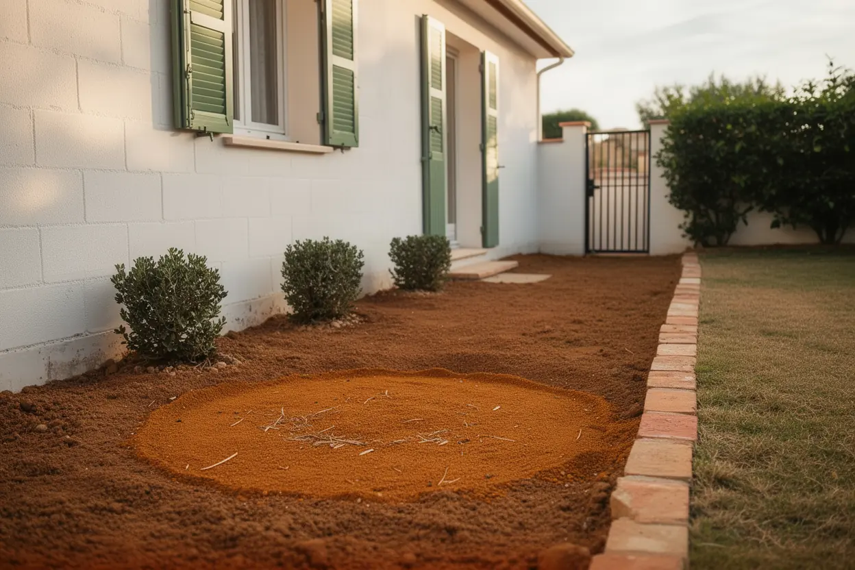 Jardin propre après dessouchage à Mandelieu-la-Napoule